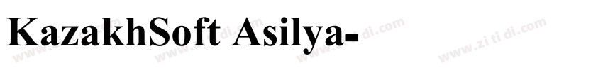 KazakhSoft Asilya字体转换